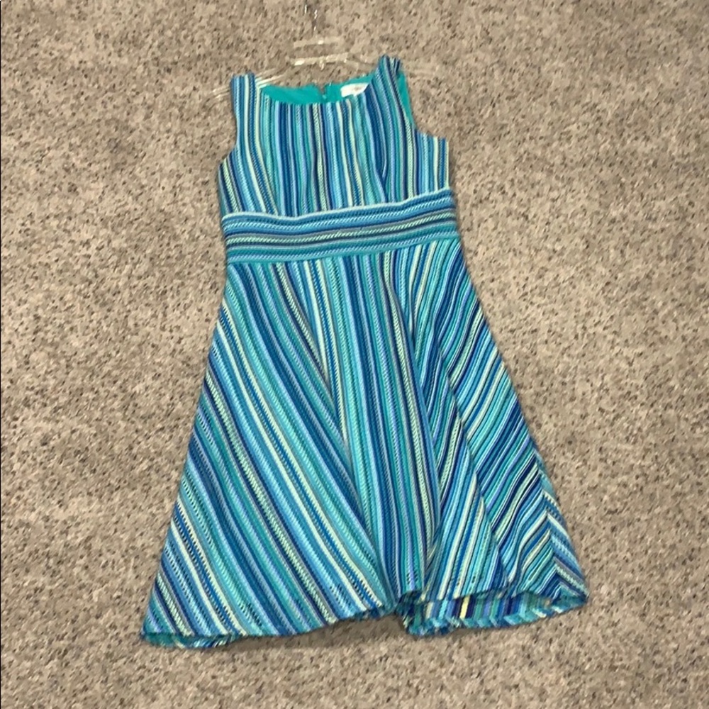 Dress barn blue & green dress